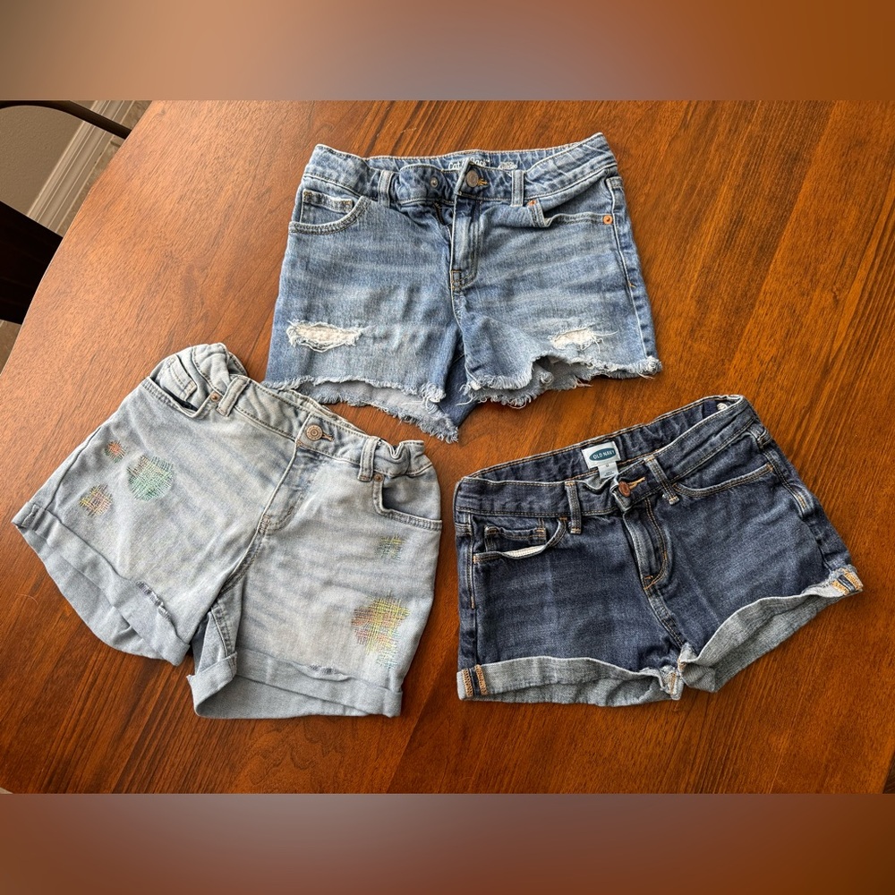 Girls size 10/12 jeans shorts bundle